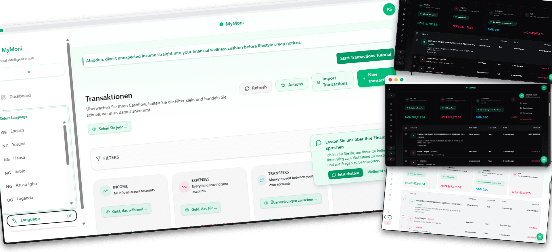 MyMoni – Multi‑Lingual AI-Enabled Finance Platform