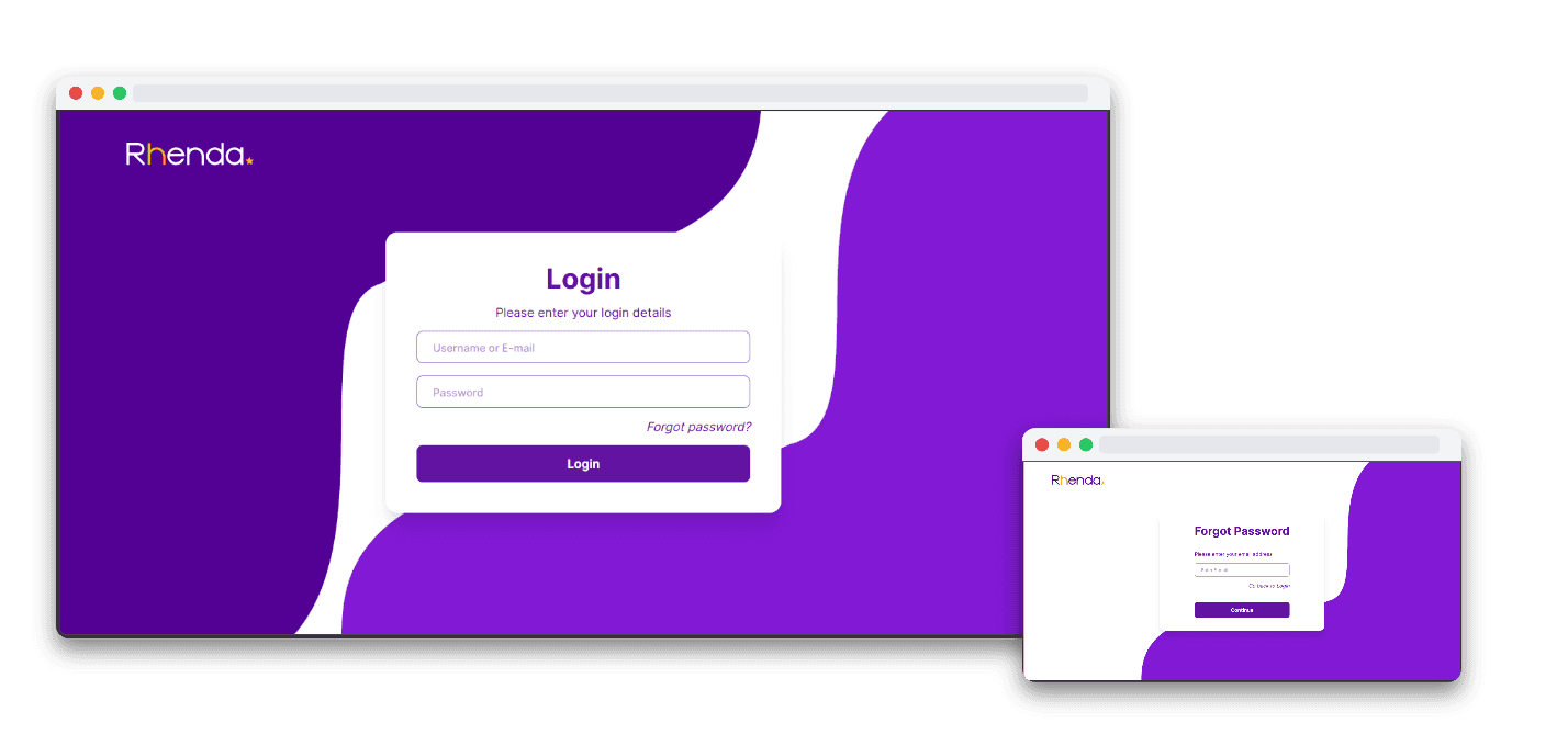 Rhenda Admin – Dashboard & User Management Frontend